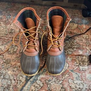 L.L. Bean Women's Brown and Tan BeanBoots